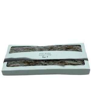 NEW NIB Floor 9 Faux Fur Microwave Freezer Safe Heating Cooling Eye Mask